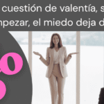 Método Bravo: se ve a una chica hablando tranquila frente a un público.