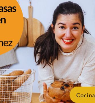 Panes y Masas sin Gluten en foto con Lucía Gómez que es la creadora.
