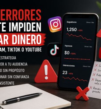 Título del artículo: los 10 errores que te impiden ganar dinero en Redes Sociales