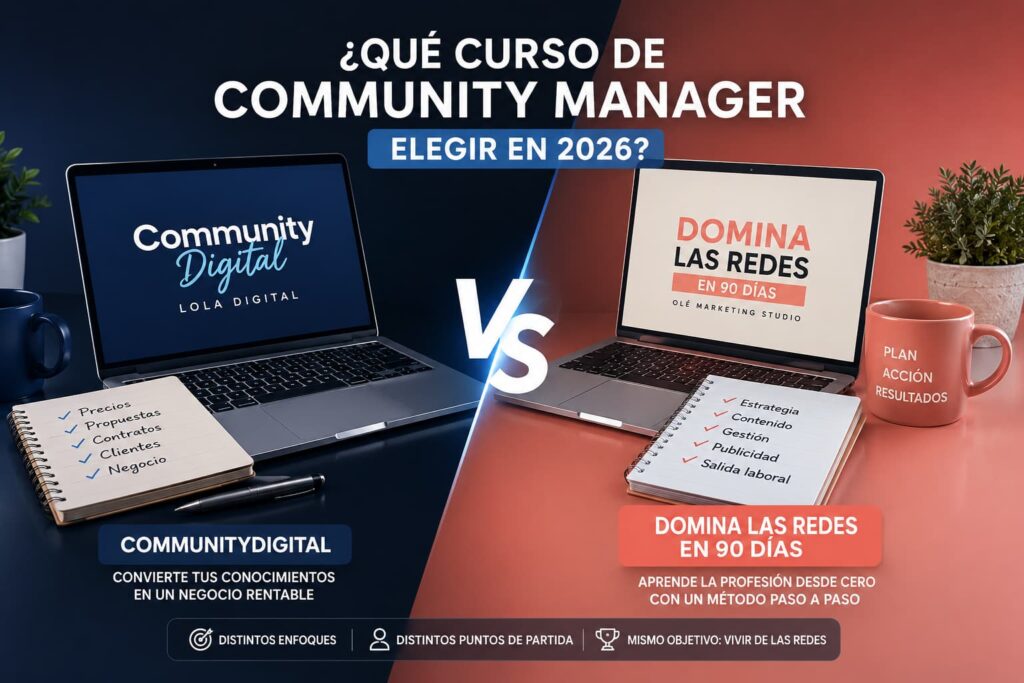 Portada Community Manager vs Domina las Redes en 90 días