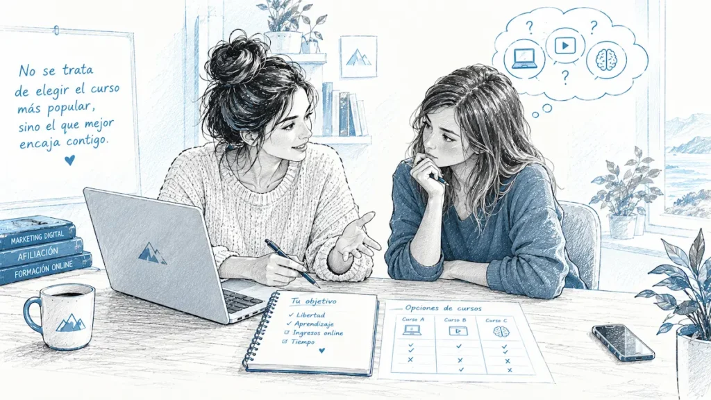 Ayudando a elegir el curso que mejor encaja con esa persona